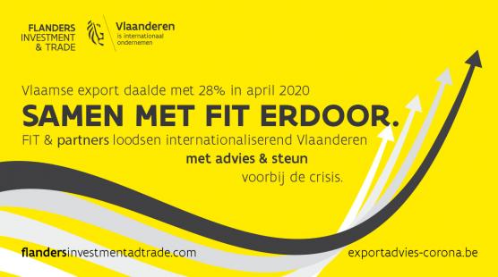 Vlaamse export keldert met 28% in april 2020