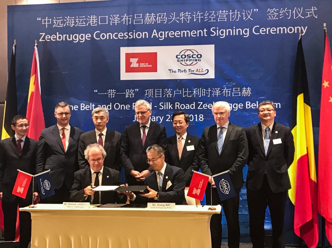 Zeebrugge Concession Agreement Signing Ceremony